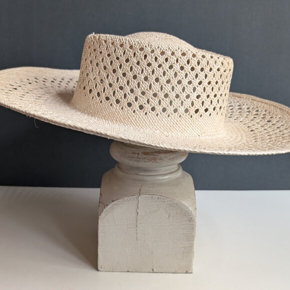 VAN PALMA Opale Junior Straw Hat Natural color Size: M EUC - Picture 1 of 16